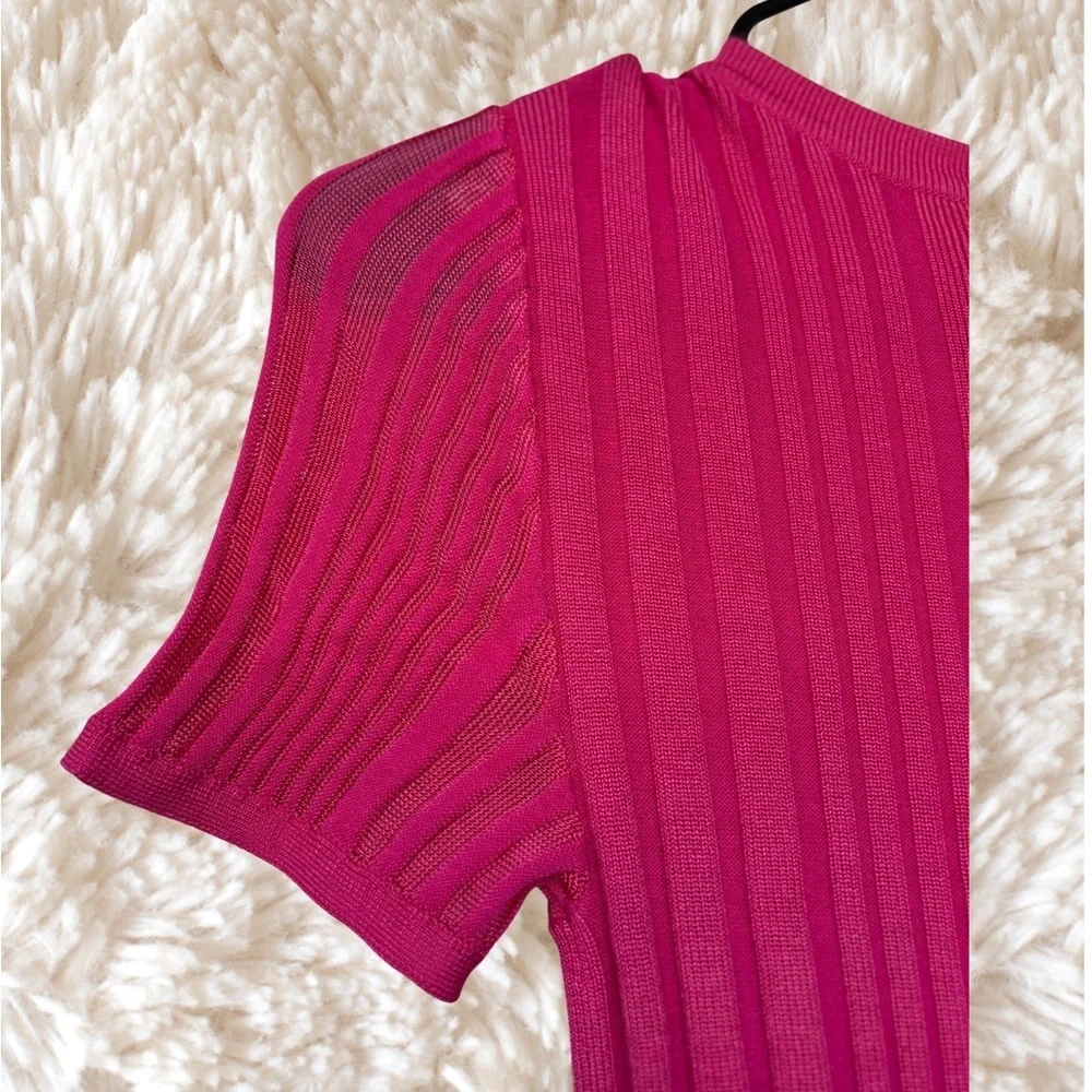 Milly Fuchsia Sleeveless Dress - Picture 6 of 8
